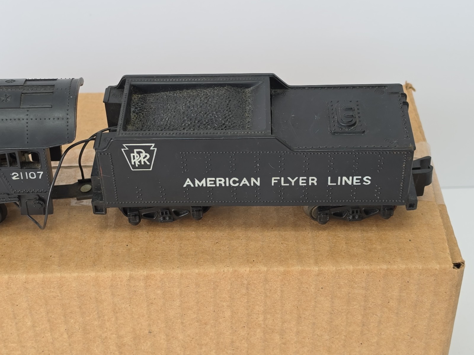 American Flyer S Gauge #21107 Atlantic Locomotive & Tender – UNTESTED