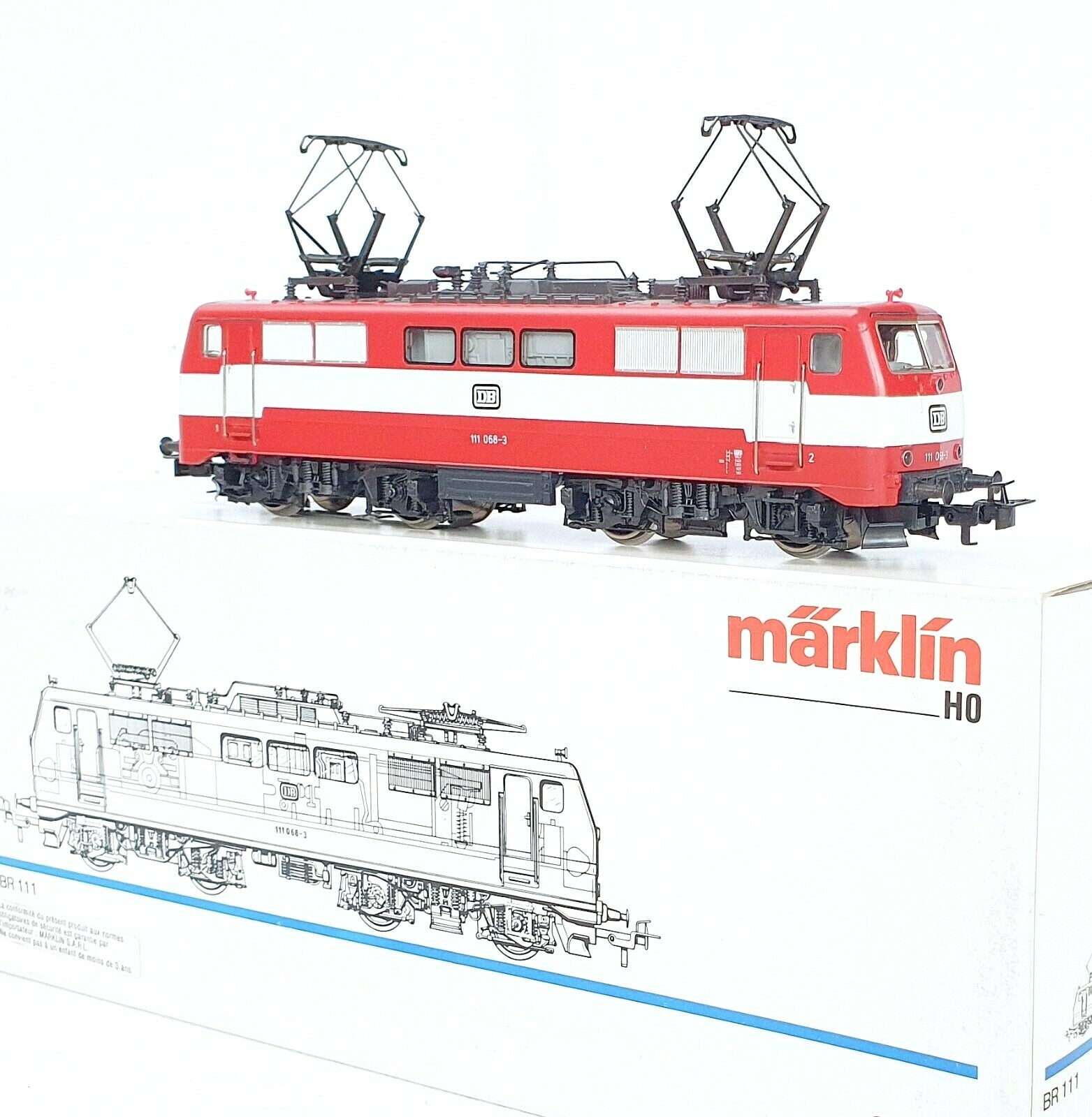 Marklin HO 1:87 AC German Deutsche Bundesbahn BR 111 ELECTRIC LOCOMOTIVE MIB`85!