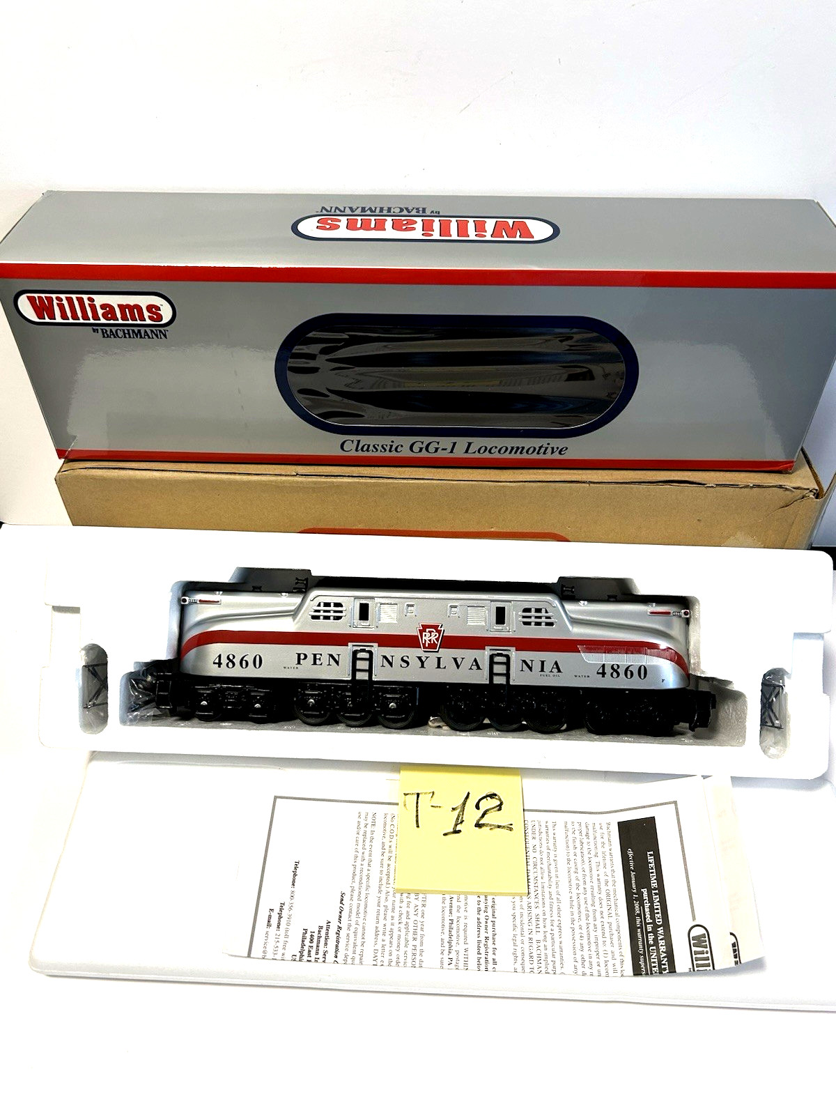 Williams by Bachman Pennsylvania Silver GG-1 Electric True Blast O 4860 DC 41703