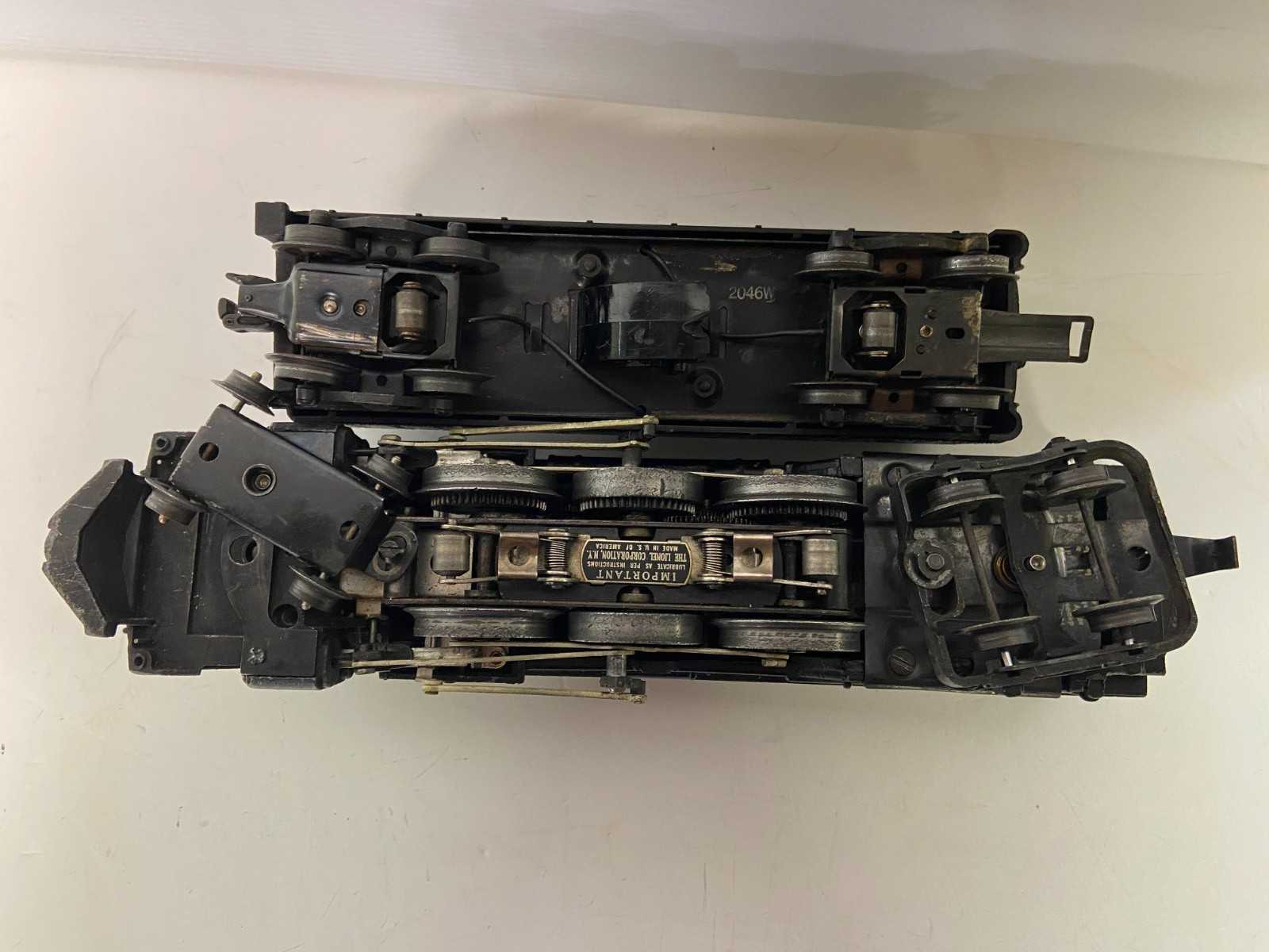 Lionel Postwar 2056 Steam Loco Hudson 4-6-4 & 2046W TESTED w VIDEO