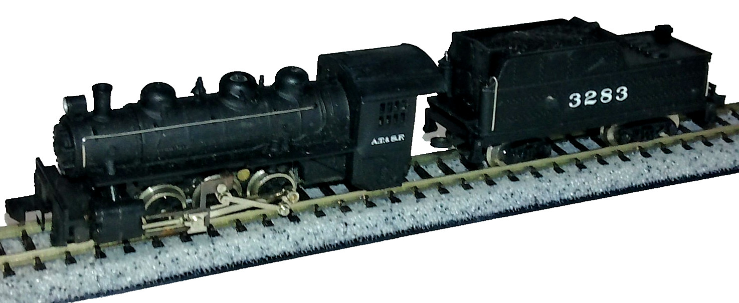 Bachman N-Scale USRA A.T. & S.F. 0-6-0 Switcher W/Tender (4802)