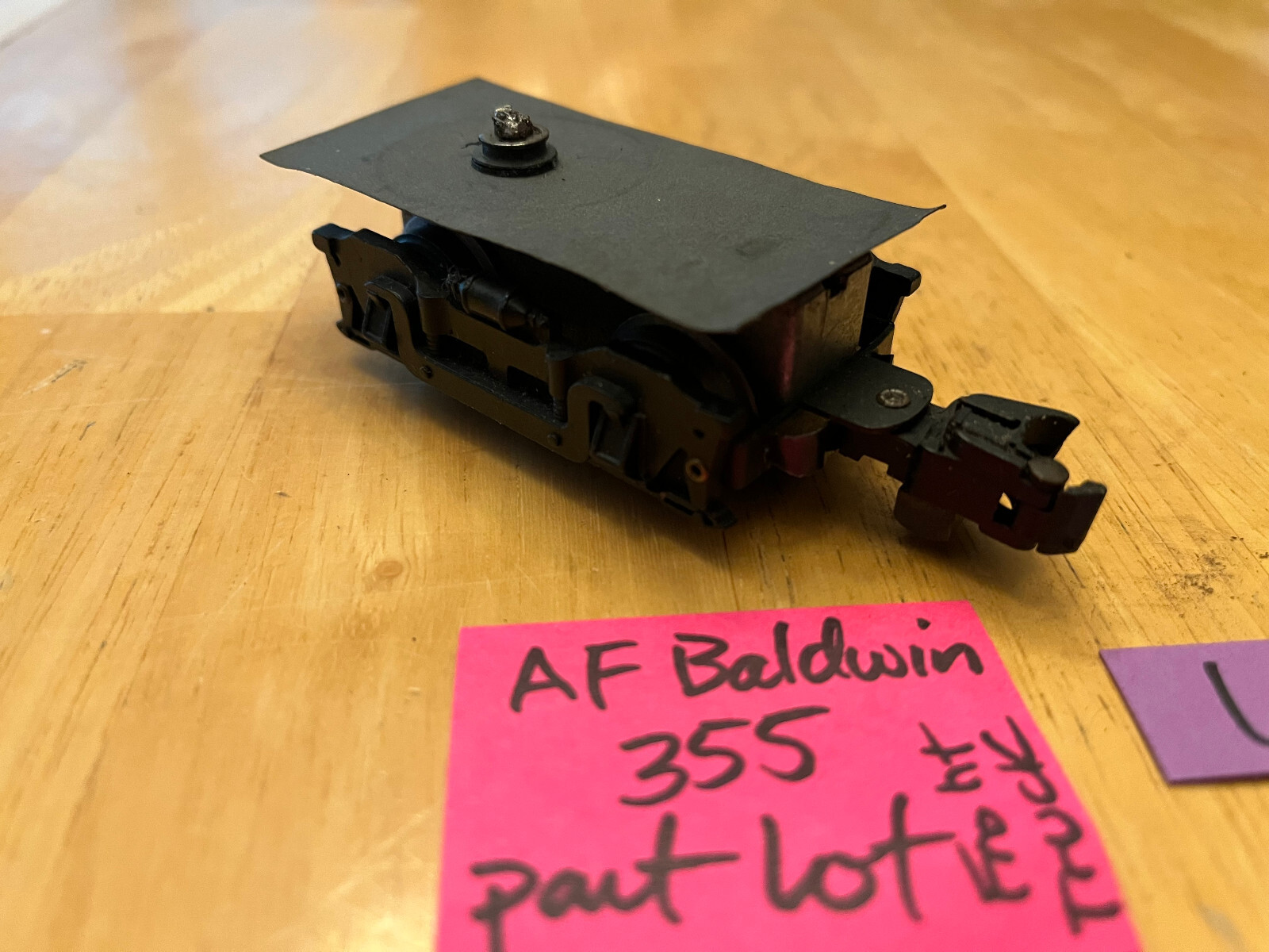 American Flyer Train 355 CNW Diesel Locomotive FRONT TRUCK ASSEMBLY PART LOT E