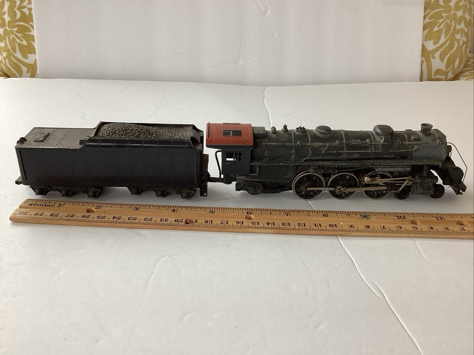 Vintage Unbranded Train Heavy Metal Locomotive