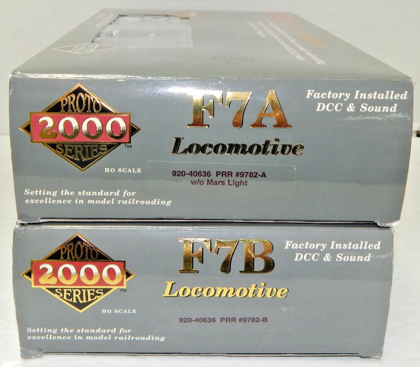 Proto 2000 – HO PRR EMD F7A-B Locomotive set #6782 A+B – QSI DCC & Sound