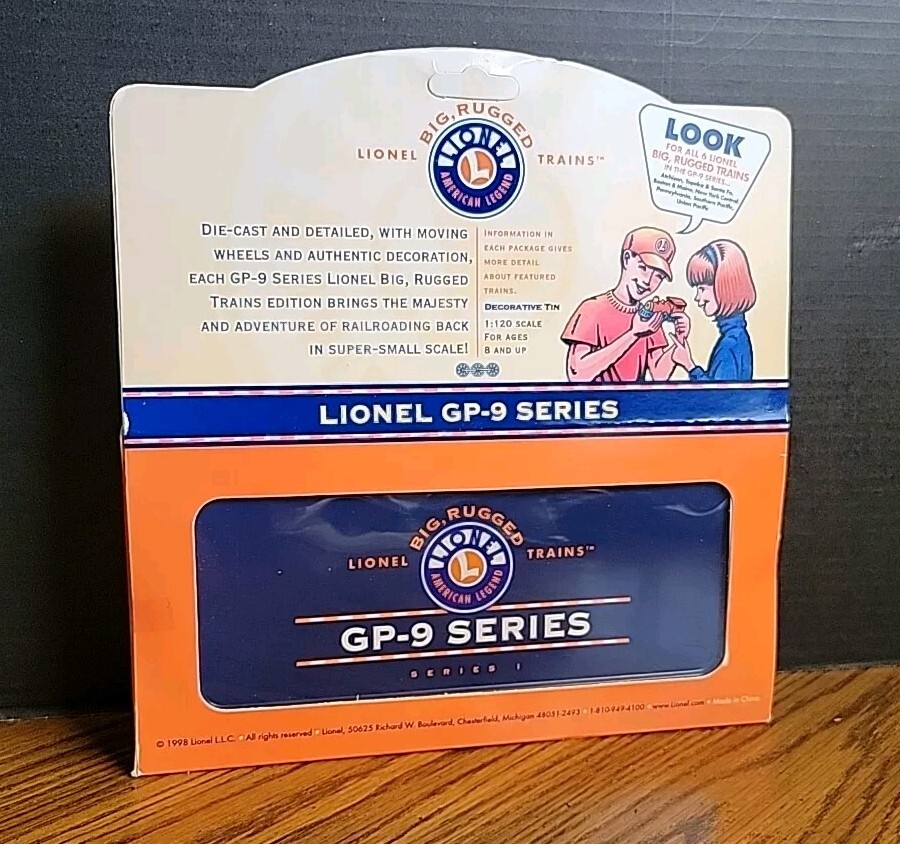 Lionel Big Rugged Trains Union Pacific Locomotive GP-9 Series NEW W/ Tin 1:120