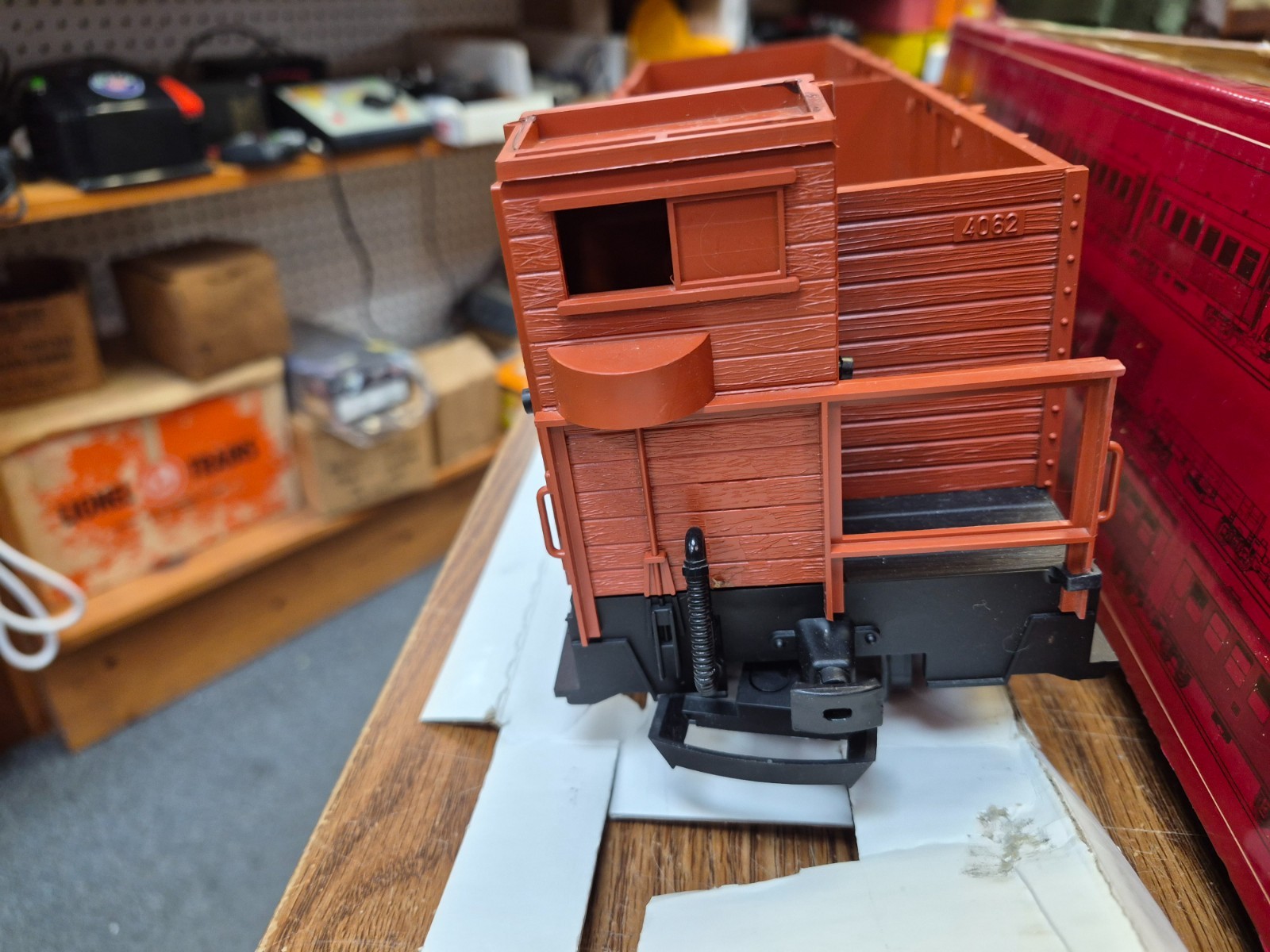 LGB 4062 GONDOLA with BRAKEMAN CABIN G SCALE PRE OWN BOXED AUSTRIAN FEDERAL RAIL