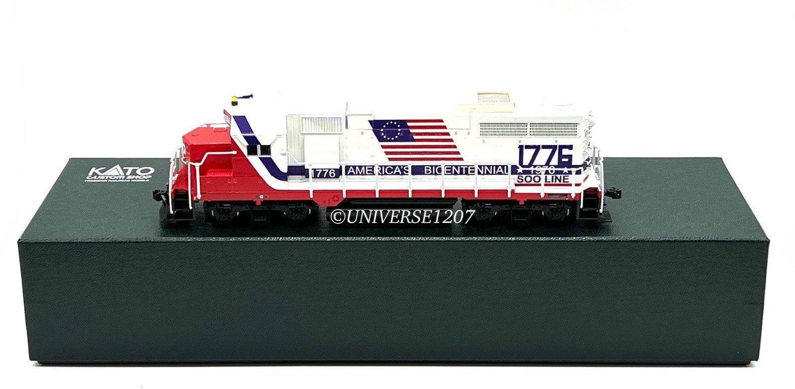 HO Scale Kato 29-833 GP35 Soo Line America’s Bicentennial #1776 w/DCC Sound NIB