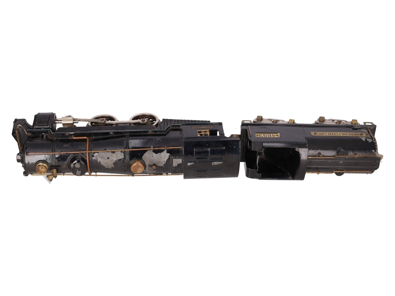 American Flyer 4693 Vintage Std Gauge 4-4-2 Diecast Steam Locomotive w/ Tender