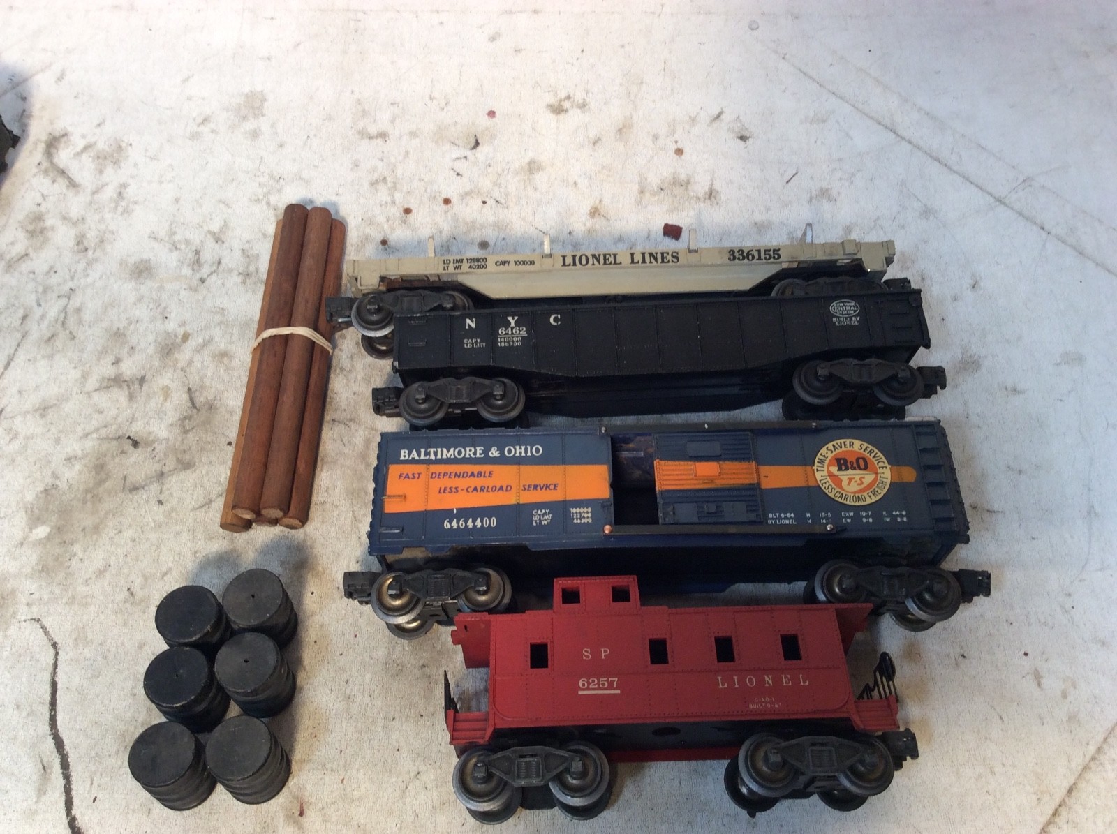 Lionel 1555WS Postwar – Set 2018 Steam Engine Freight Cars O Gauge / 027