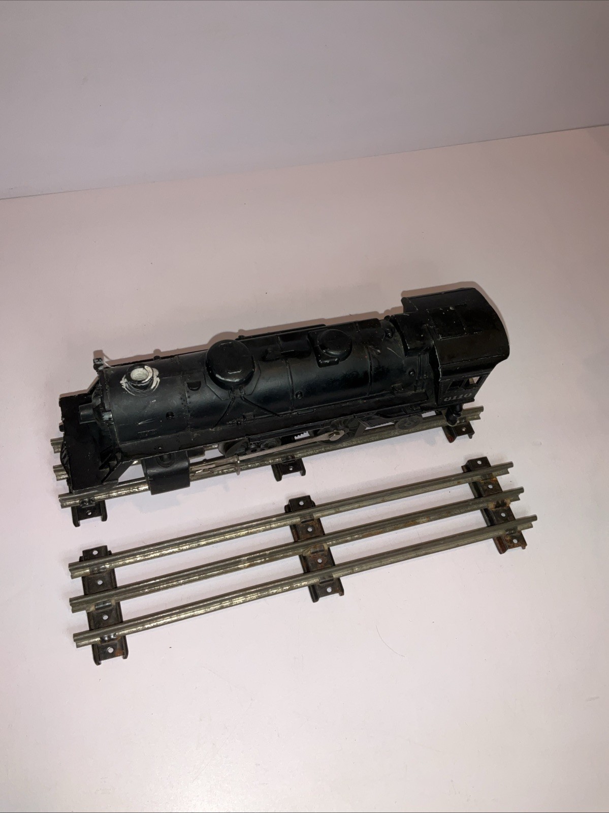 Vintage Toy Train Locomotive #6110 w/ Track – Untested