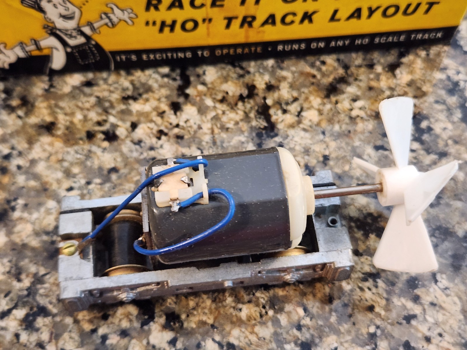 Vintage Rare HO 1957 Atlas Athearn Turbo Express Rails Racer w/ original Box
