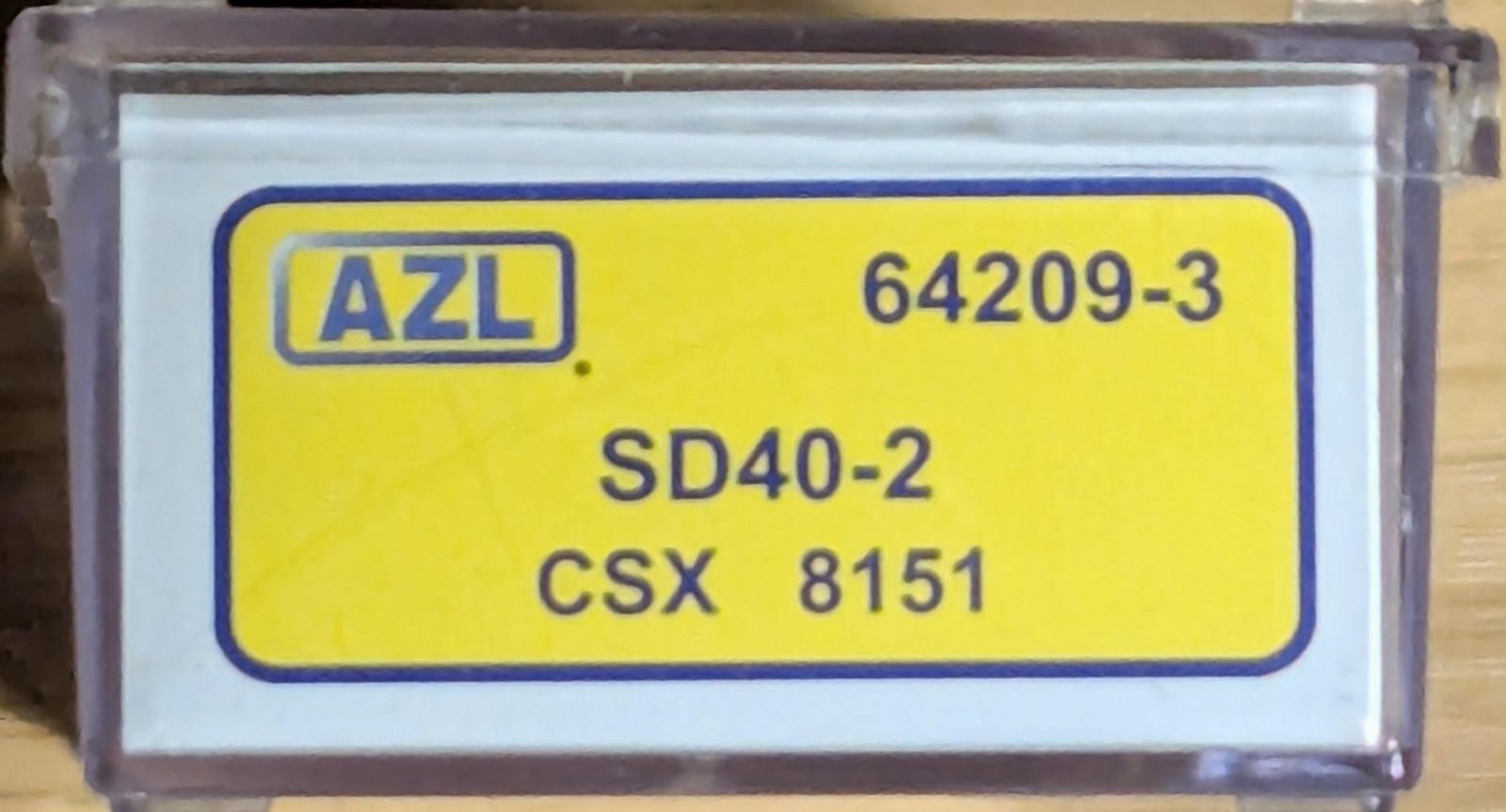 AZL CSX SD40-2 WHITE ROOF LOCOMOTIVE Z SCALE CHESSIE SEABOARD