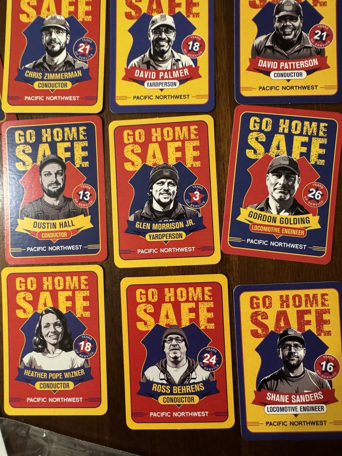 Go Home Safe Union Pacific Cards Set Of 12
