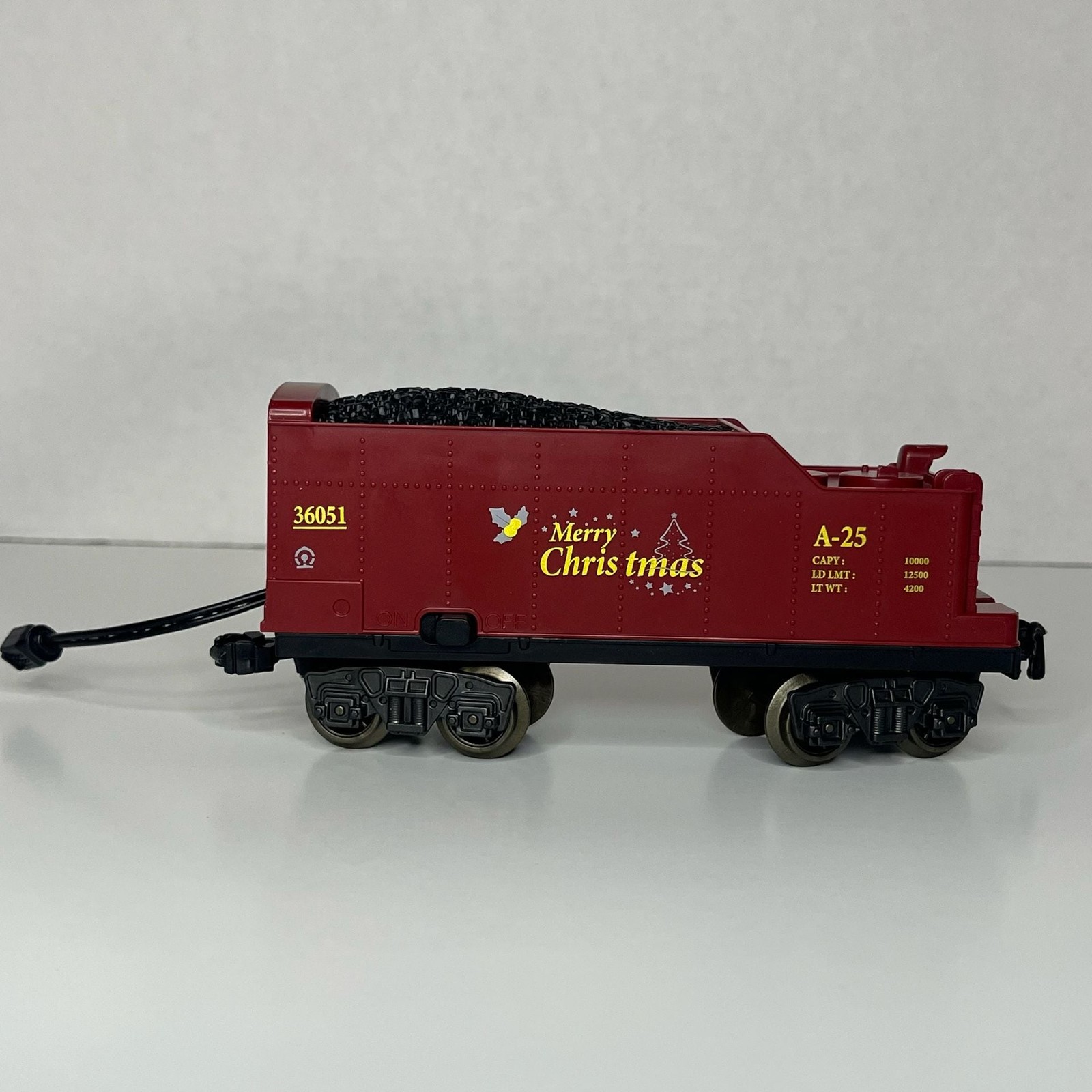 Lionel O-Gauge Christmas Celebration Express Steam Locomotive Tender Car 36051