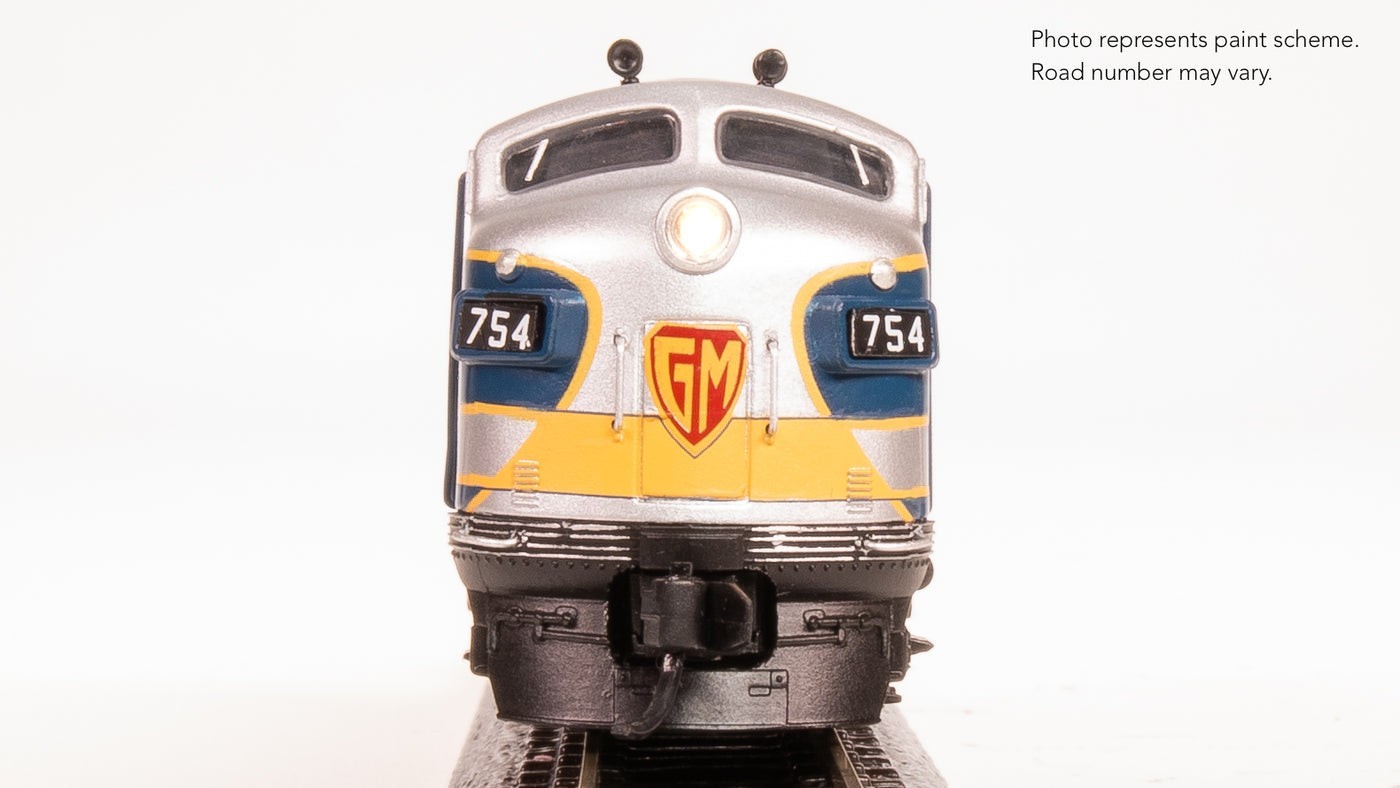 Broadway 9205 EMD F3 A/B, Demo 754A1/754B1, Blue & Aluminum, A-unit Paragon4