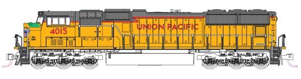 Kato 1764015 N Scale EMD SD70M w/Standard Flat Radiators – Standard DC — Union
