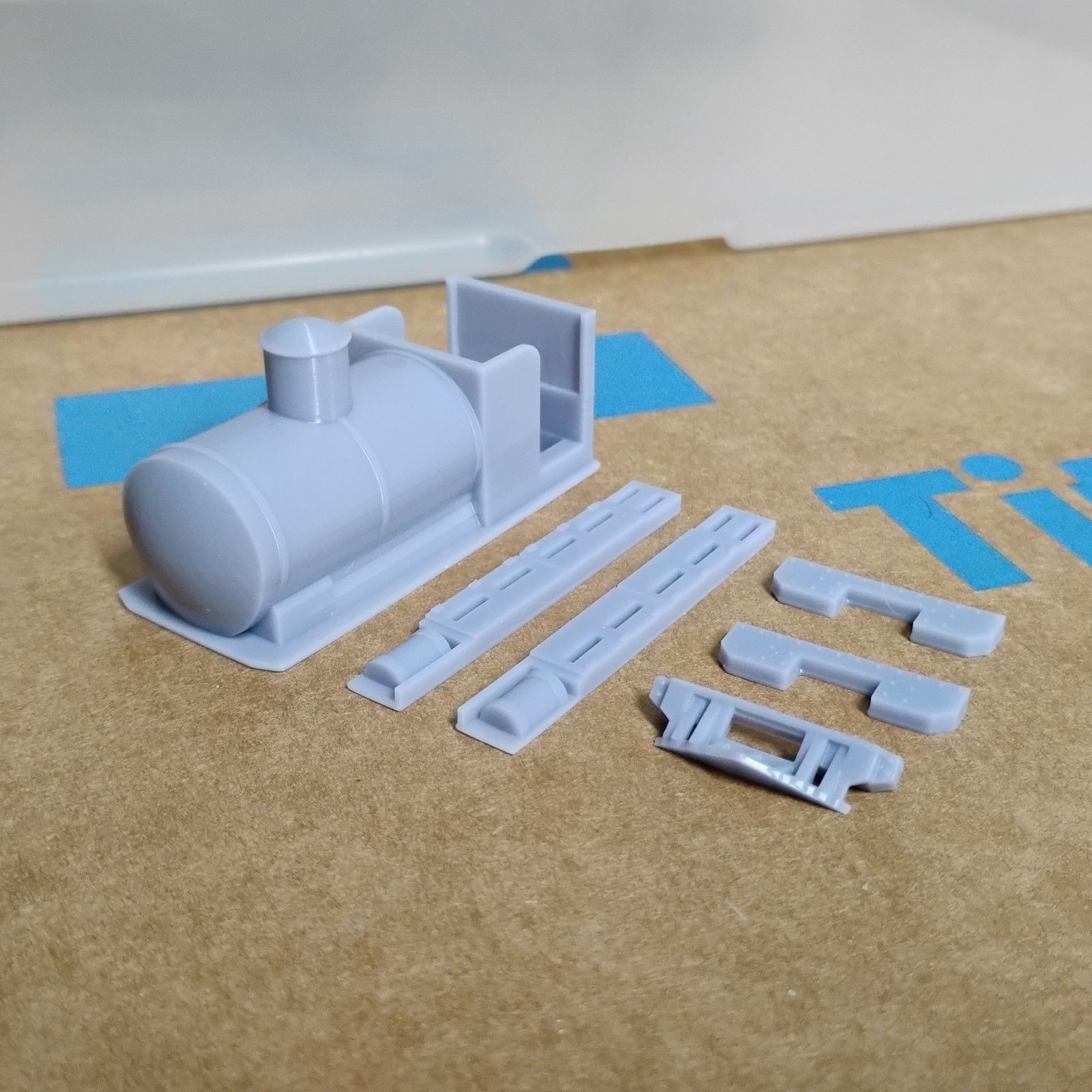 On18 FIRELESS STEAM LOCO kit #2. For Kato 11-109 chassis. RESIN 3D print.
