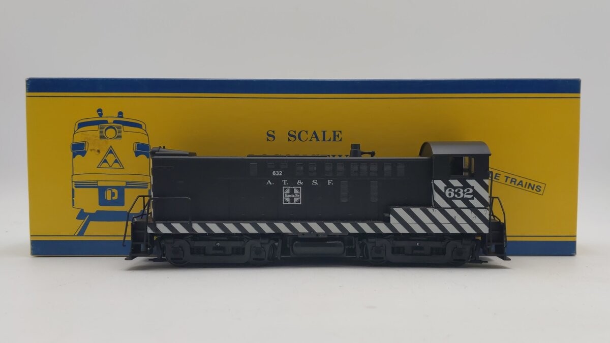 American Models S1209 S Scale Santa Fe S-12 Diesel Baldwin Switcher #632/Box