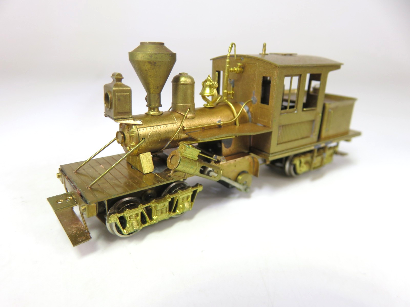 Flying Zoo Brass HOn3 Scale 18 Ton Climax Steam Logging Locomotive