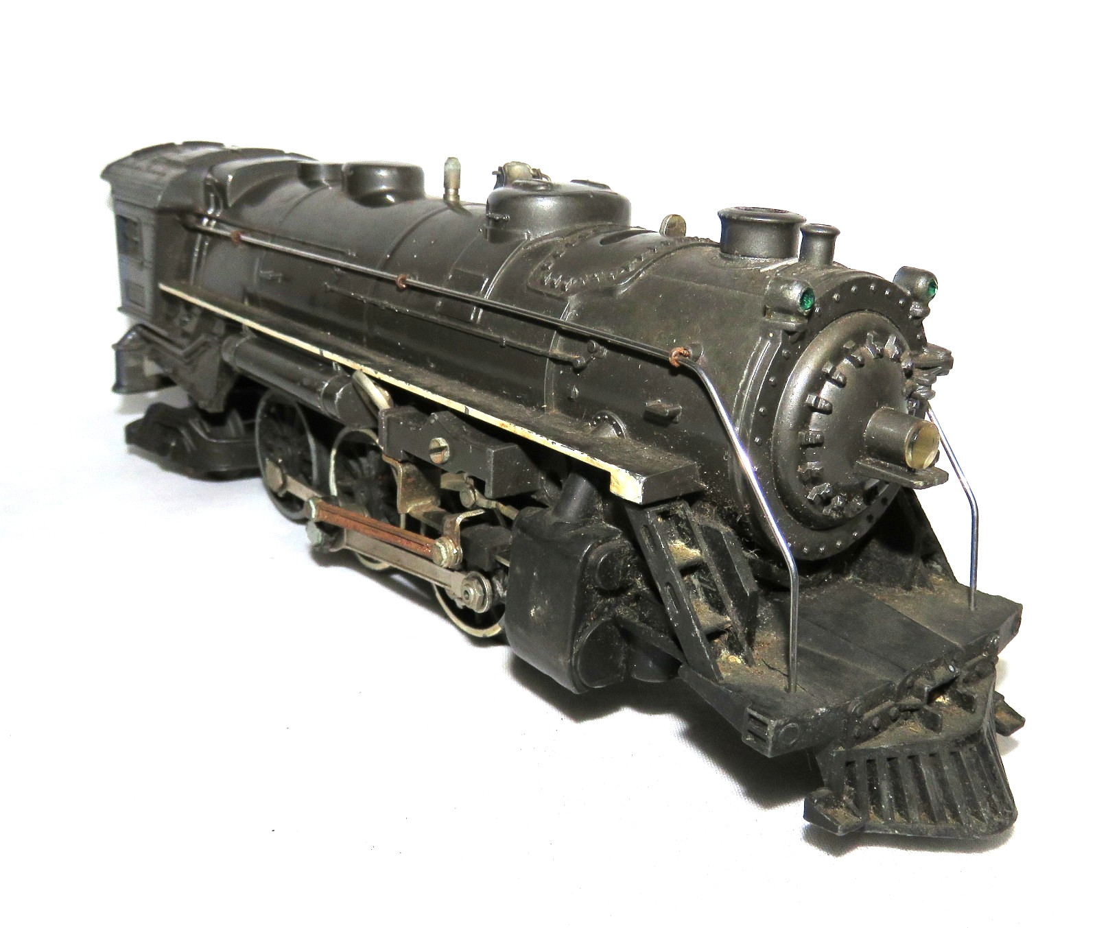 5 Piece O Gauge Lionel 1666E Steam Engine Lines Tender & Cars 1950s #656 653 657