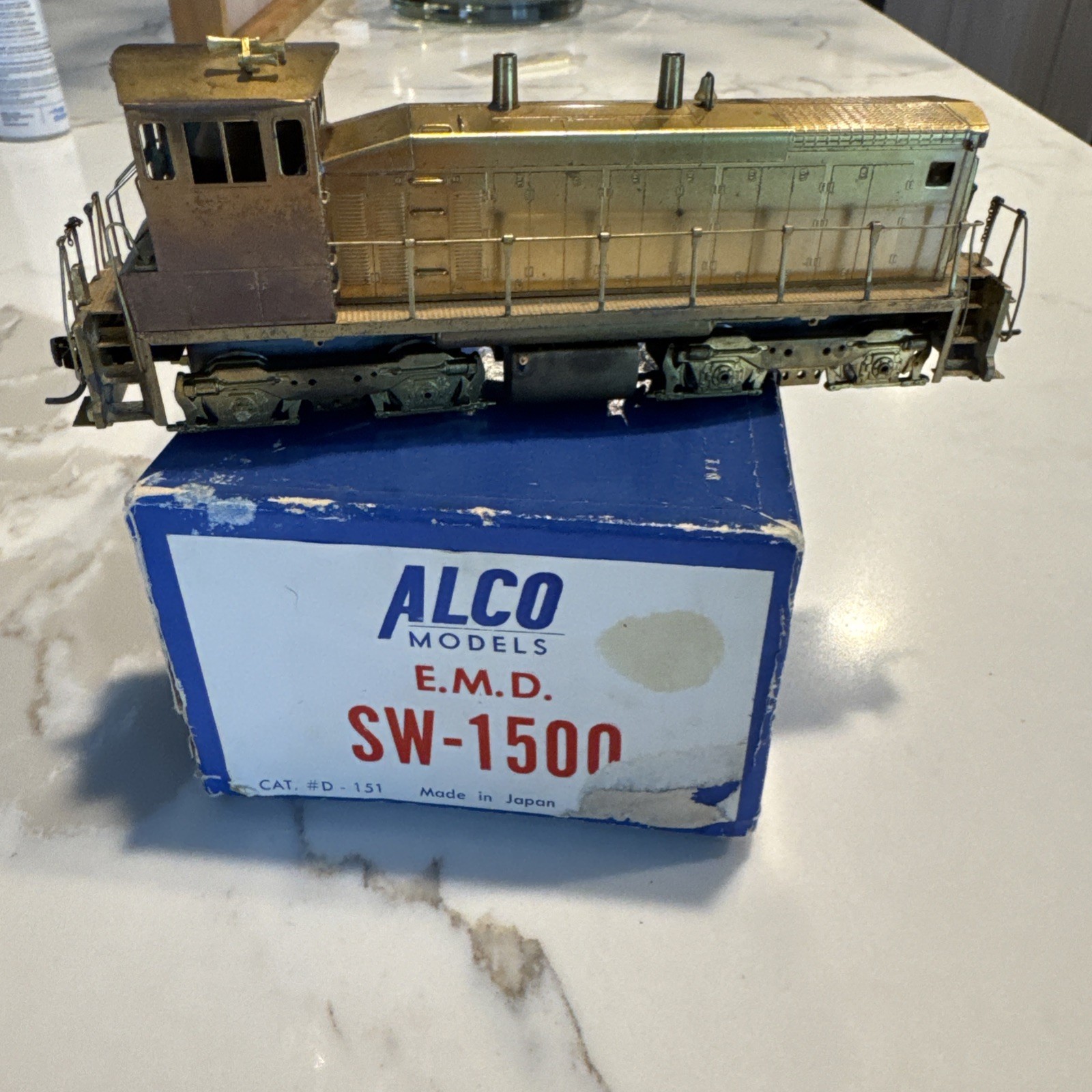 Alco Models HO Scale EMD SW-1500 Diesel, Brass