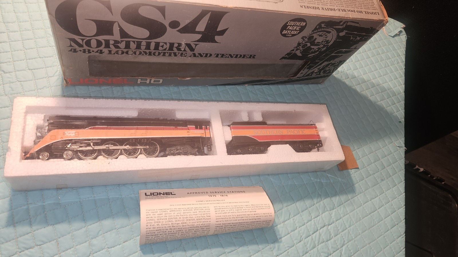 Lionel HO GS-4 Northern 4-8-4 Steam Locomotive Southern Pacific #4454
