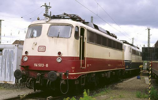 Roco DC HO 1:87 Deutsche Bundesbahn BR 114 RHEINGOLD ELECTRIC LOCOMOTIVE MIB`90!