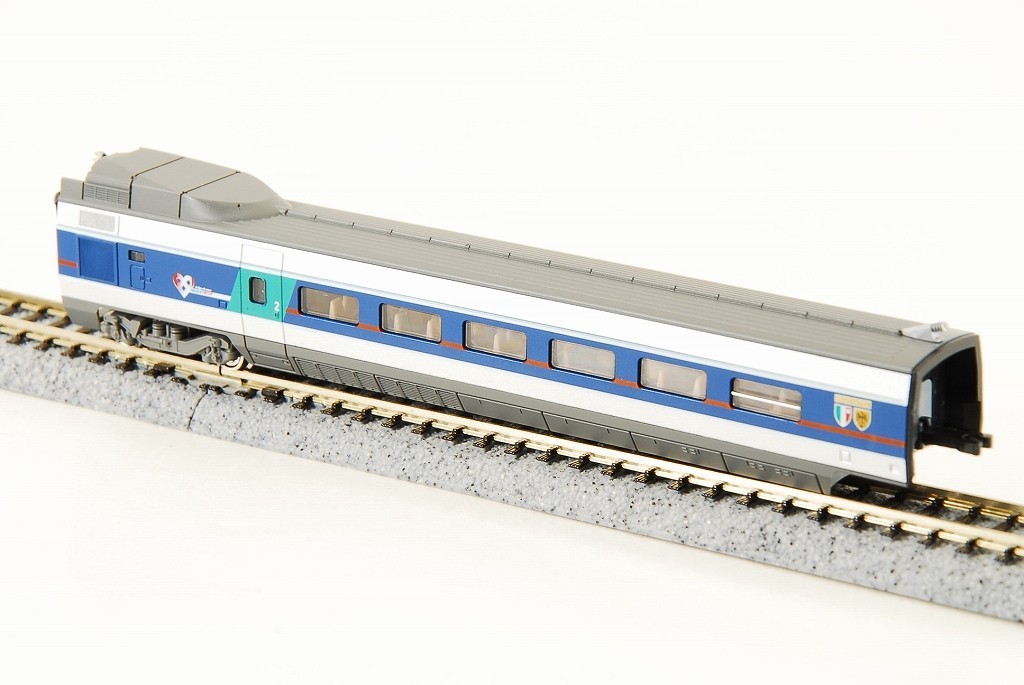 KATO N scale TGV 10-909 La Ligne de Coeur France Suisse 6 car set Flaw Condition