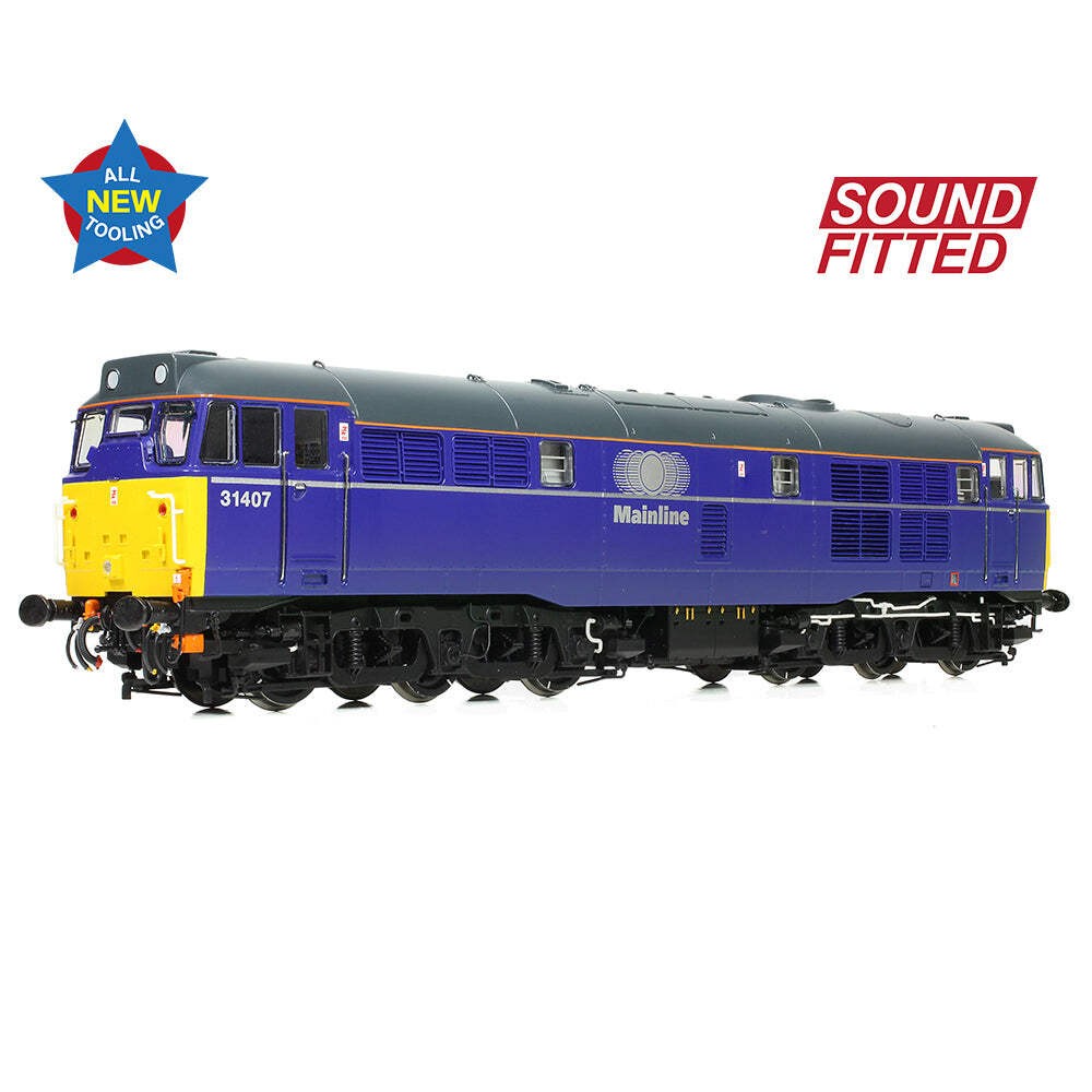 Bachmann 35-830SF OO Gauge Class 31/4 31407 Mainline Freight DCC SOUND