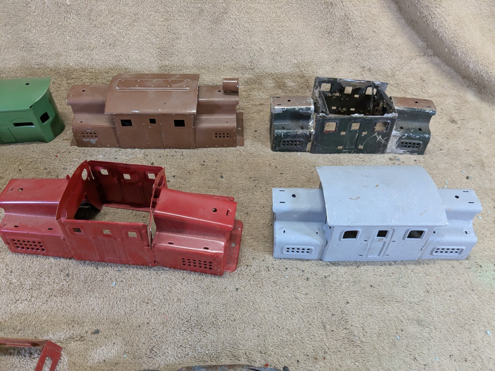 Lionel Marx & Others Prewar Locomotive Shells Body Pieces Only Mixed Lot Vintage