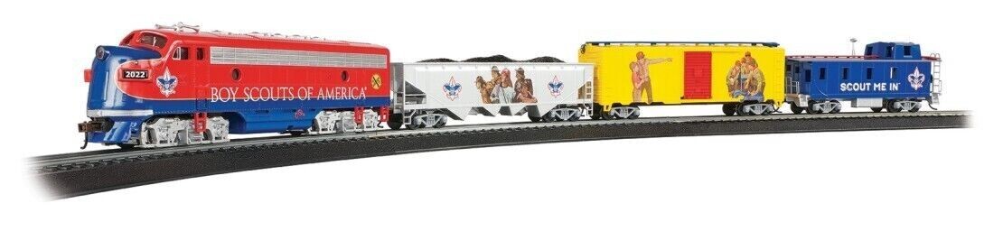 BACHMANN HO BSA All America Boy Scouts of America TRAIN SET #775~NEW in BOX