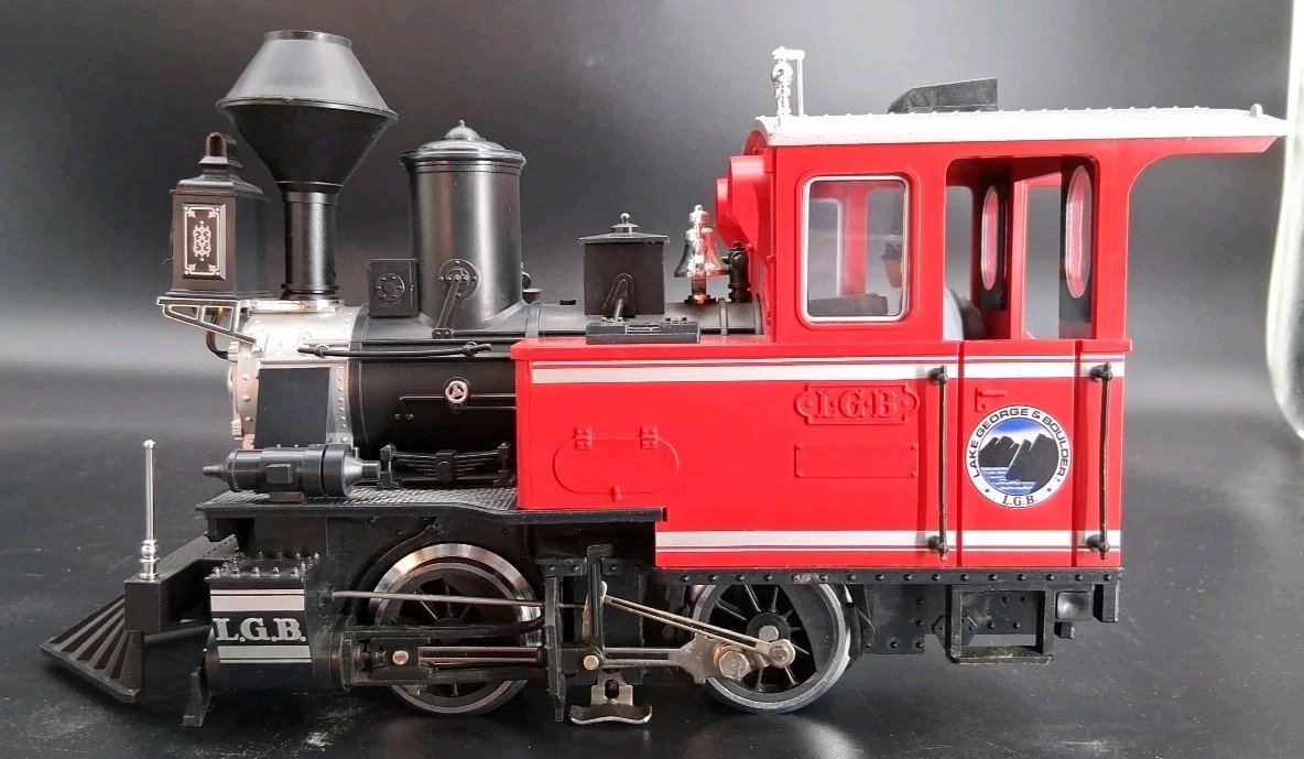 LGB 2117D Red Lake George & Boulder 0-4-0 Steam Engine Made Unit Is L/N