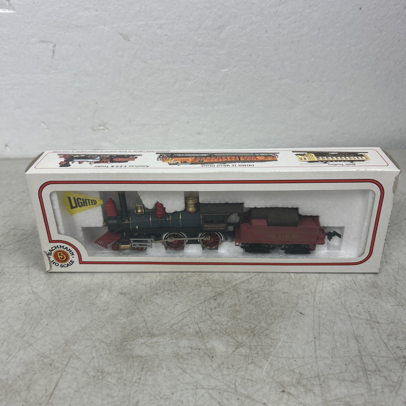 Bachmann N Scale The American 4-4-0 Union Pacific #119 Steam Locomotive + Tender