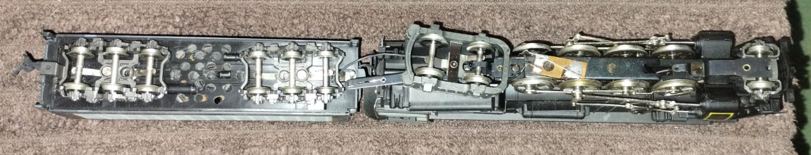 AHM HO 2-8-4 American Railroads, Berkshire Used No Box Has Sound Syst In Tender