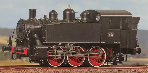 REE Model MB-042bis 831 004 FS Black Livery, Red Frame And Wheels. BLACKSTAR