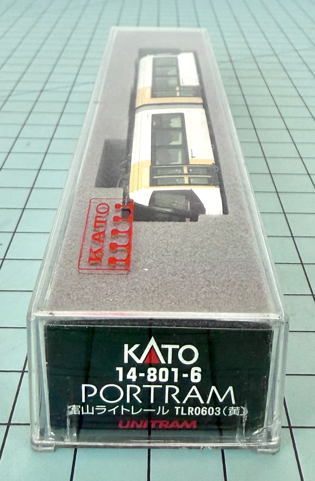 Kato 14-801-6 Toyama Light Rail Tram Portram TLR0603 (White and Yellow)