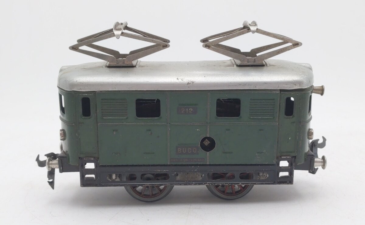Buco 212 Vintage O Bucherer 0-4-0 Wind-Up Electric Locomotive #212