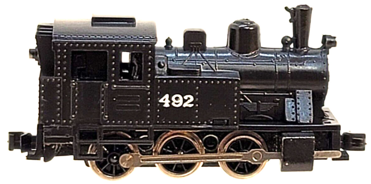 N Model Power 7521 0-6-0 Switcher Locomotive #492 (Tested) knuckle couplers