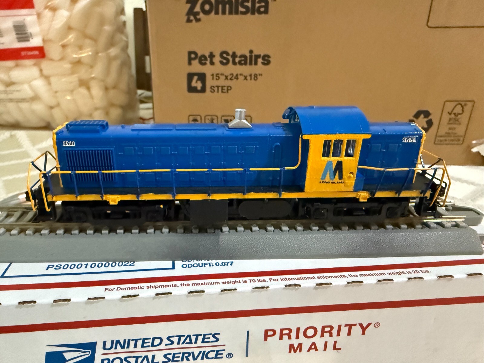 HO SCALE LOCOMOTIVE Atlas RS1 LONG ISLAND RAILROAD CUSTOM PAINTED MTA #468