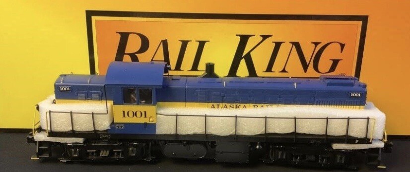 MTH RAILKING SCALE ALASKA RAILROAD ALCO RS-1 DIESEL ENGINE 30-2734-1! O GAUGE