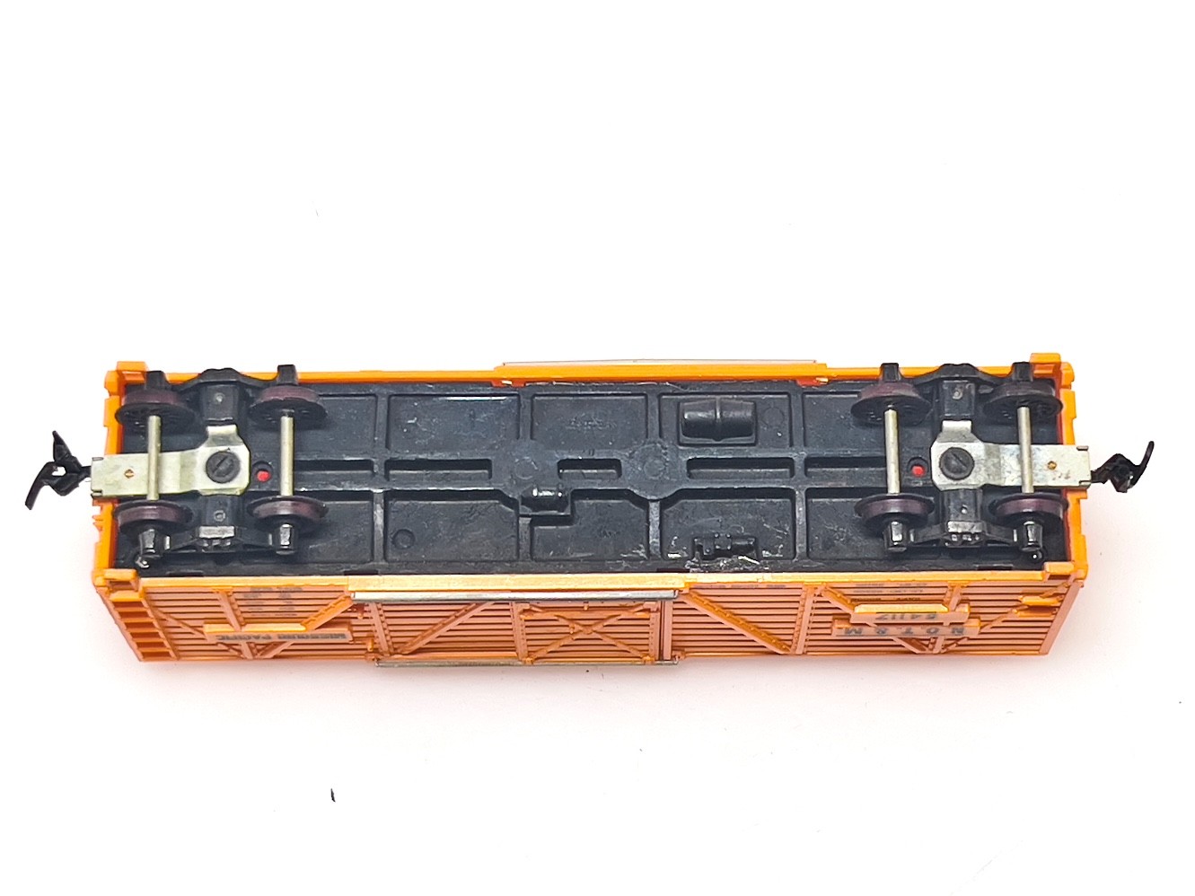 TYCO MANTUA HO Scale #54117 Missouri Pacific NOT&M Orange Stock Car