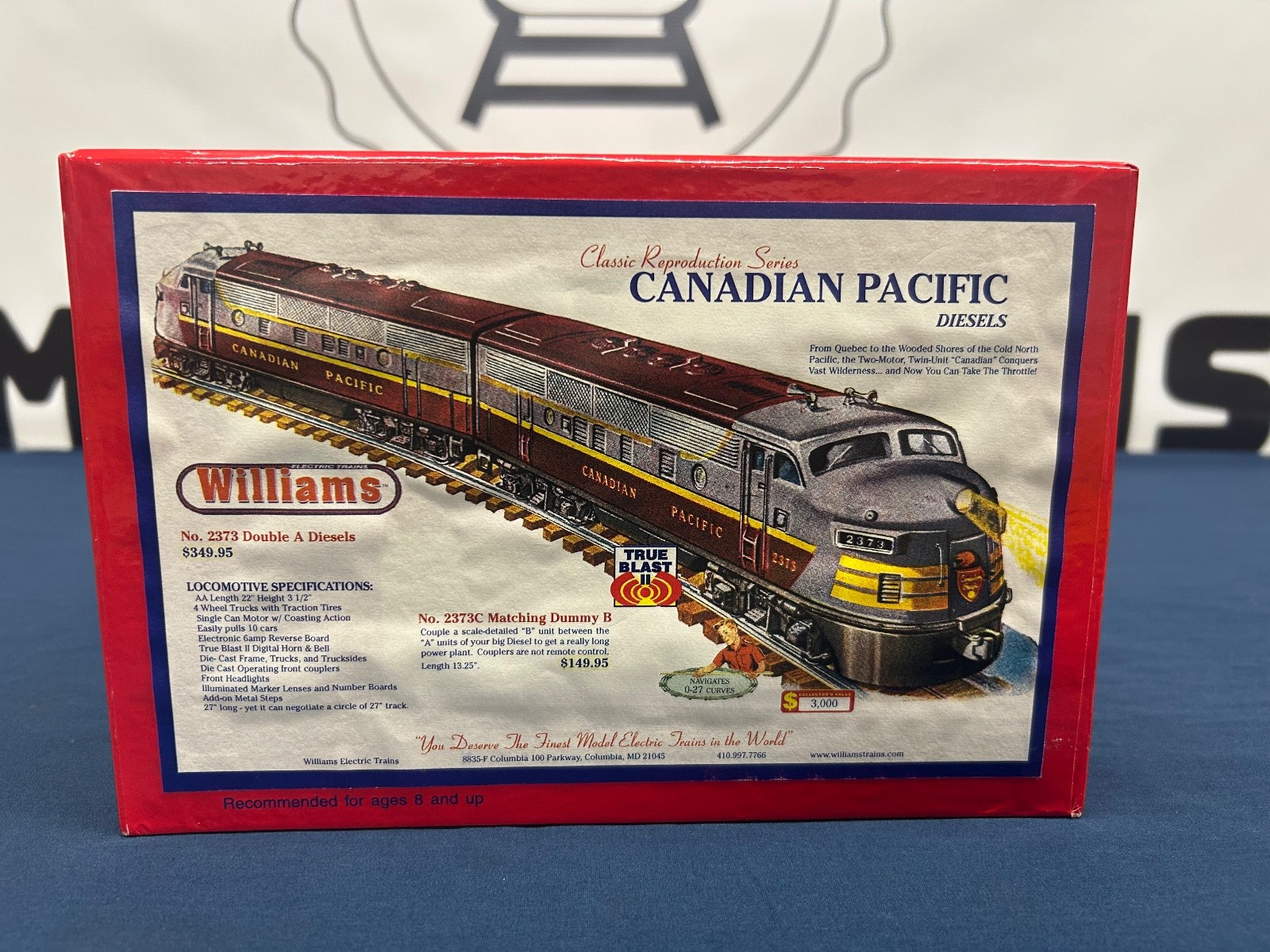 Williams (Repro) Canadian Pacific F-3 AA Diesel Engine Set w/ True Blast 2 2373