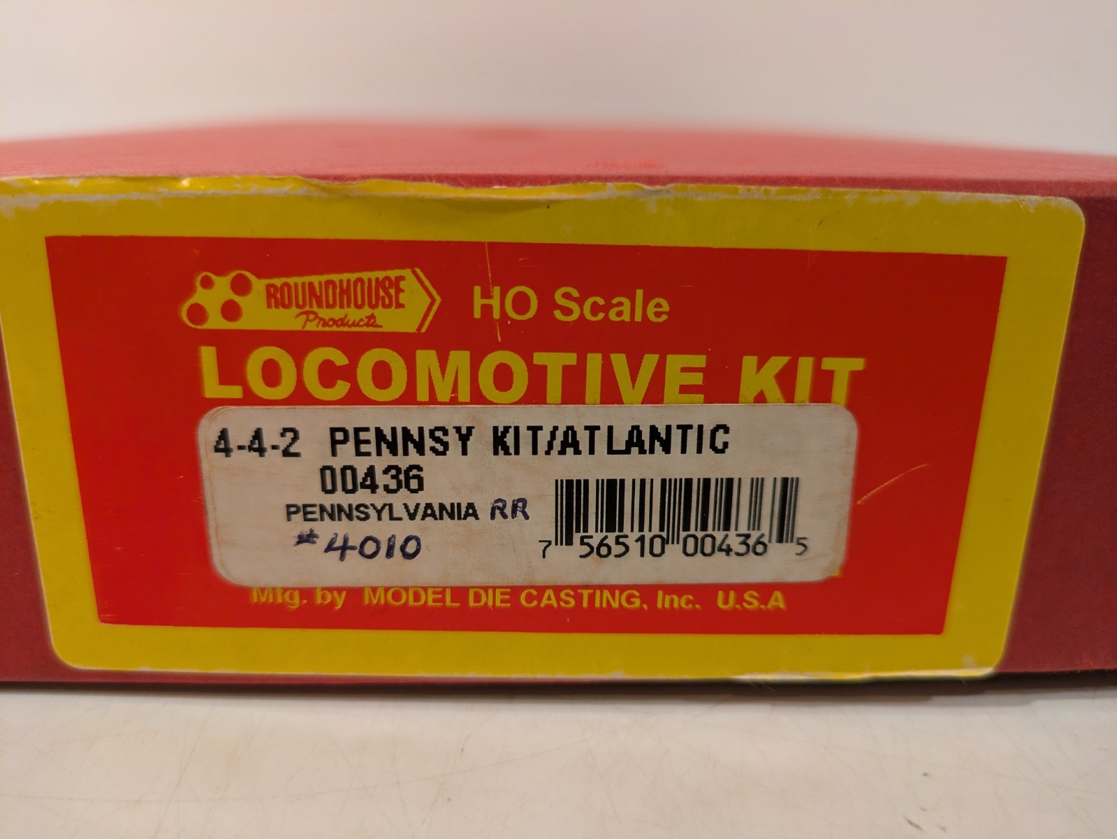 HO 4-4-2 w/ Tender PRR Pennsylvania Metal Kit RARE! DC NIB NOS # 436
