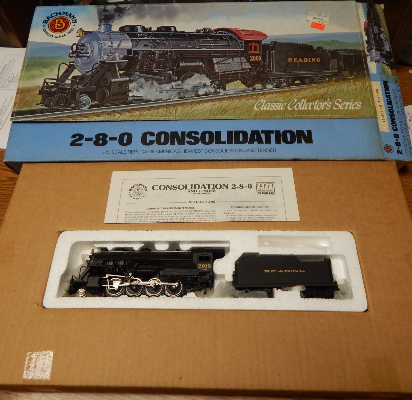 BACHMANN 41-530-10 REDDING 2-8-0 CONSOLIDATION ENGINE NEW IN BOX RUNS GREAT