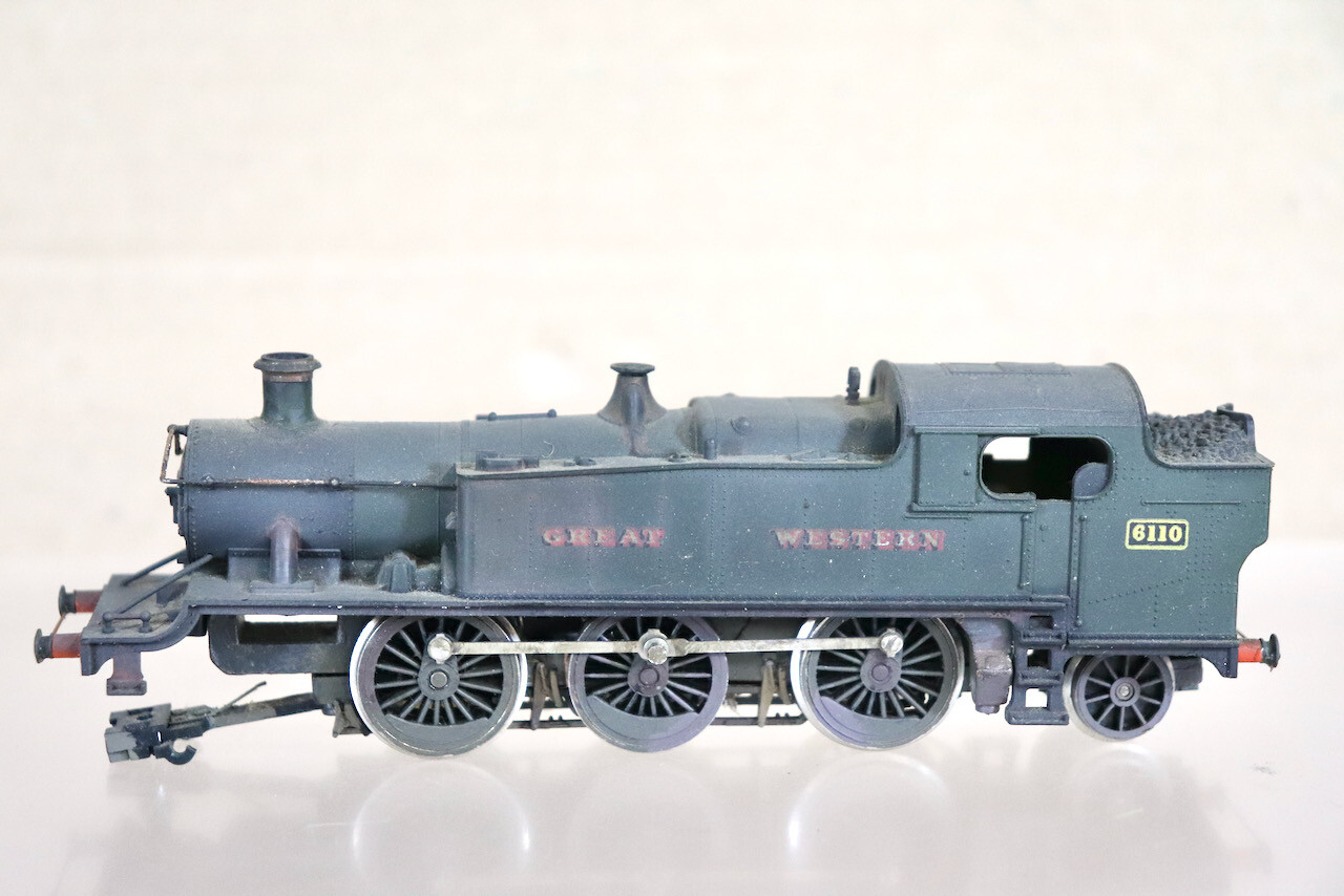 AIRFIX 54150 KIT BUILT REPAIR GWR 2-6-2 CLASS 6100 PRAIRIE TANK LOCO 6110 oa