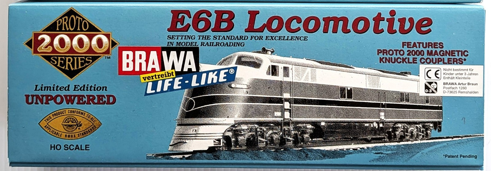 Proto 2000 23424 Santa-Fe Warbonnet EMD E6B Unpowered – New in Box