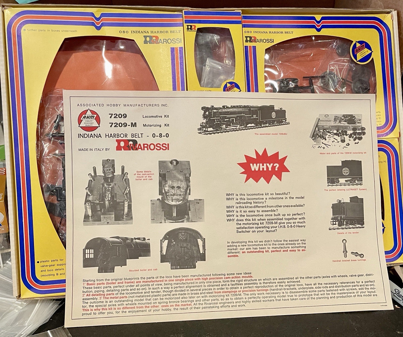 AHM Indiana Harbor Belt 0-8-0 Steam Loco & Tender Model O Gauge NIB C-9