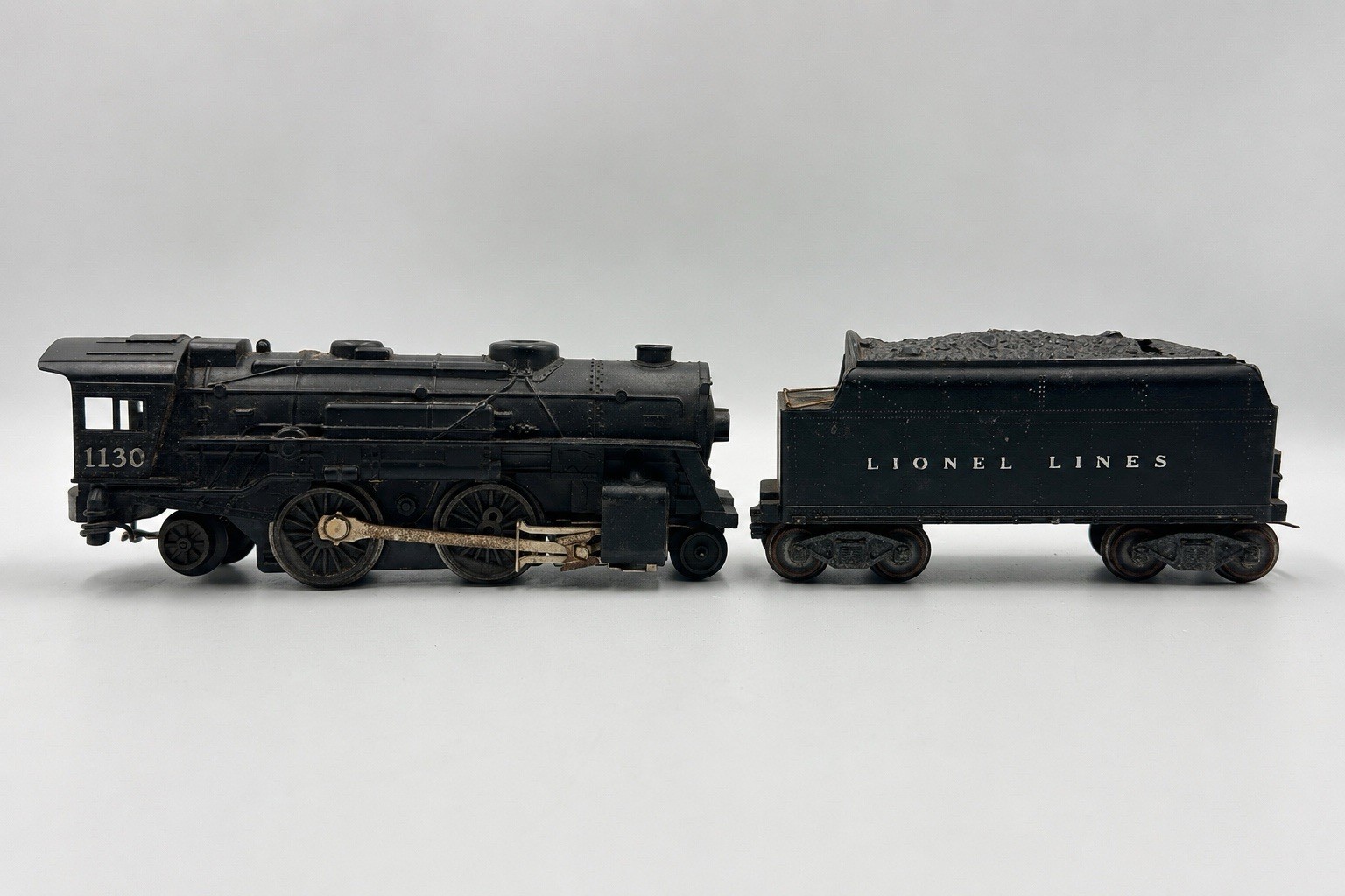 Lionel 1130 O Gauge Steam Locomotive 2-4-2 Black Engine Tested Vintage W/Box