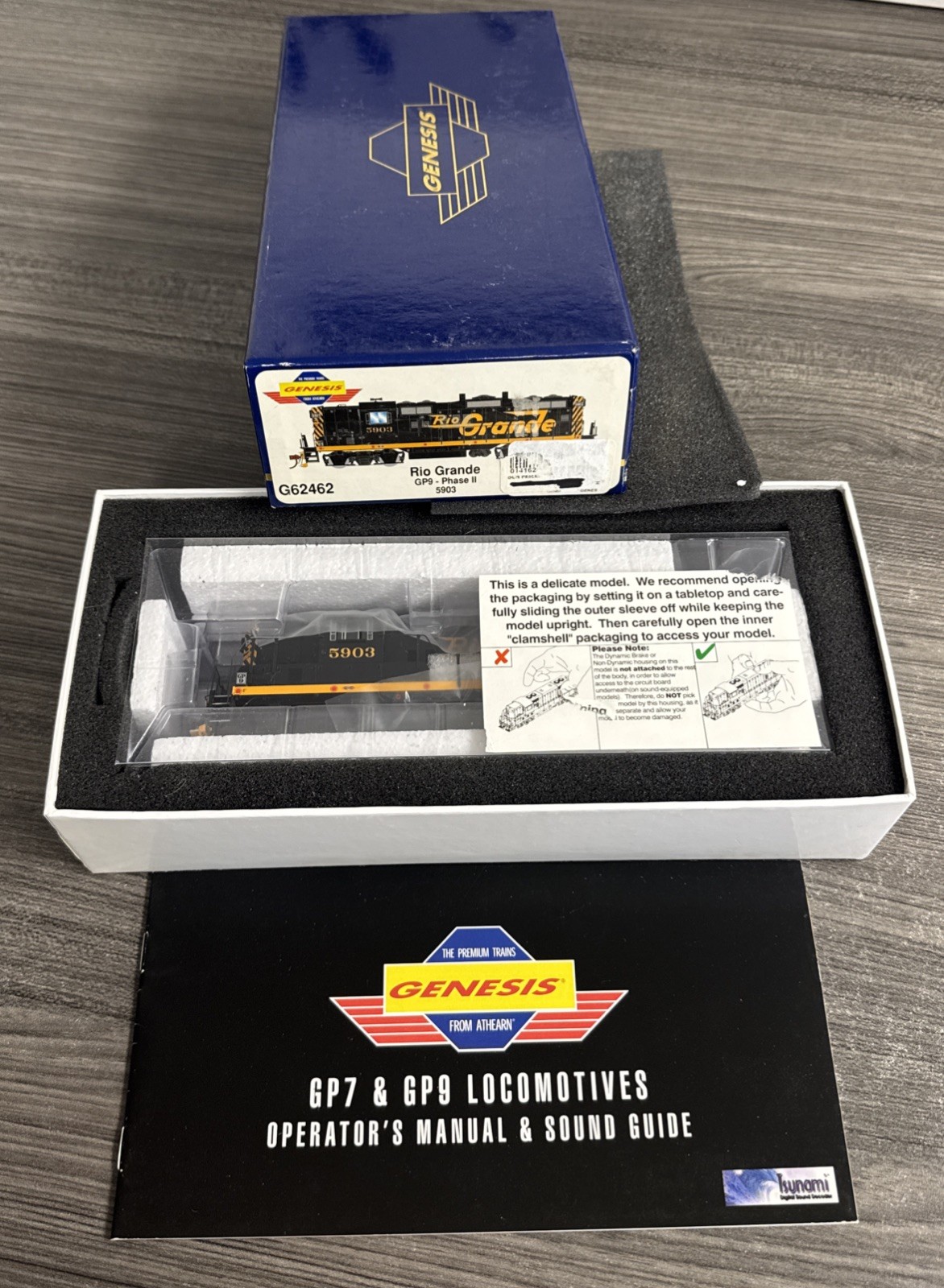 Athearn Genesis HO #G62462 Rio Grande GP9 Phase II #5903 – DCC Ready & Used!