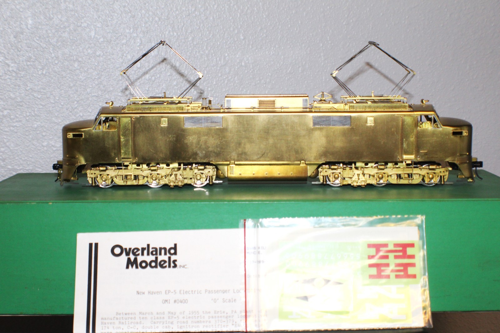 INCREDIBLY DETAILED Overland Models O Scale OMI-0400 EP-5 NEW HAVEN ELECTRICS